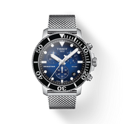 Tissot T1204171104102  Seastar 1000 Chronograph Blue Dial Stainless Mesh Men's Watch - mzwatcheslk srilanka